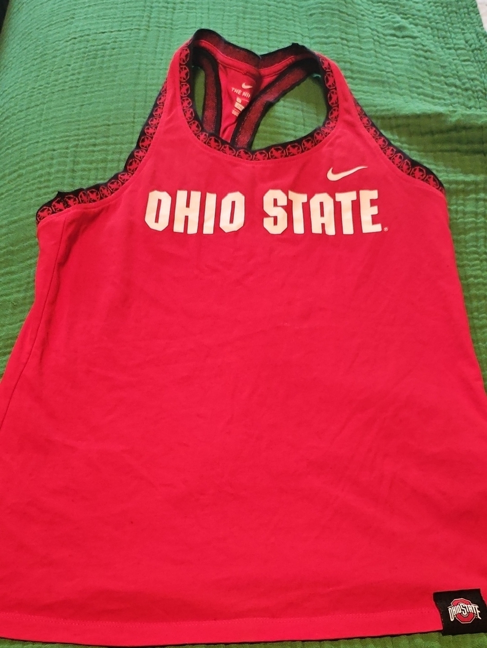 Nike Red Ohio State Racerback Athletic Tank